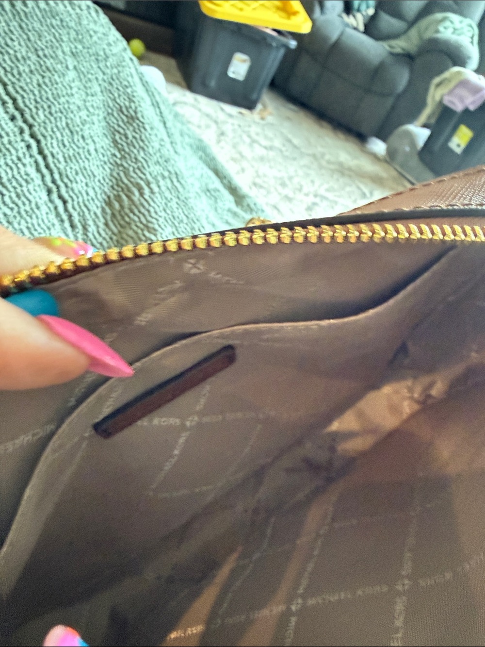 Michael Kors Brown and Tan Crossbody Camera Bag - Picture 6 of 7